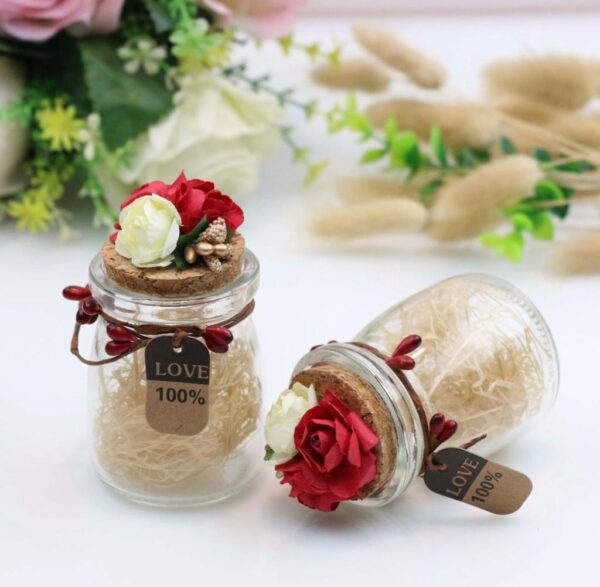 Lilin Minyak Pati Dituang Tangan - Mawar