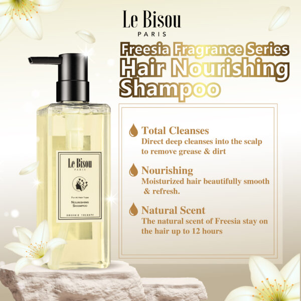 Le Bisou Freesia Fragrance Nourishing Shampoo (500ML) - Image 3