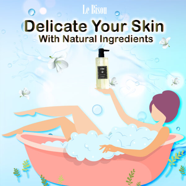 Le Bisou Minyak Argan & Freesia Body and Hand Wash Moussant 2 dalam 1 (500ML) - Image 2