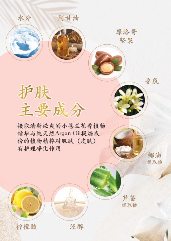 Le Bisou 阿甘油香氛沐浴露洗手液二合一  (500ML) - Image 6